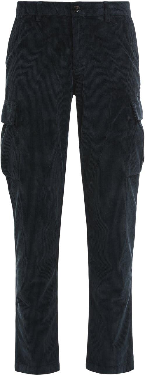 Moorer Corduroy cargo pants Navy