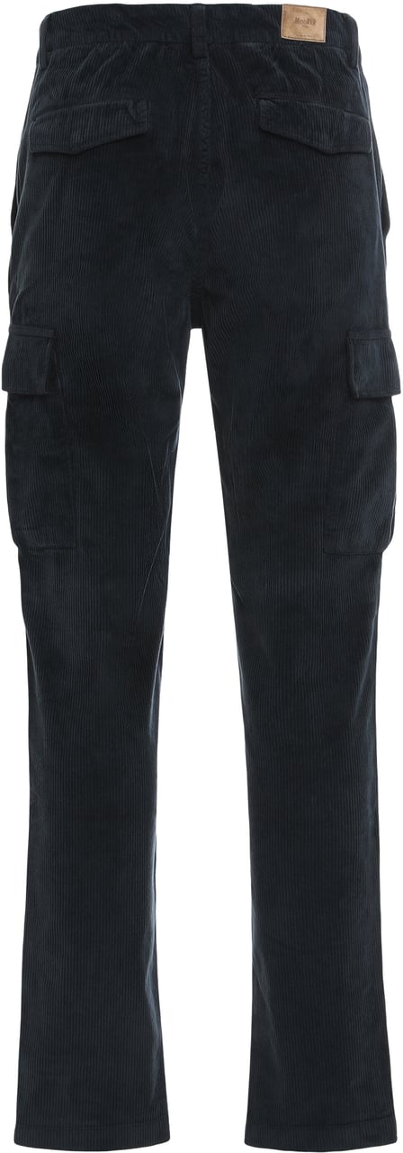 Moorer Corduroy cargo pants Navy