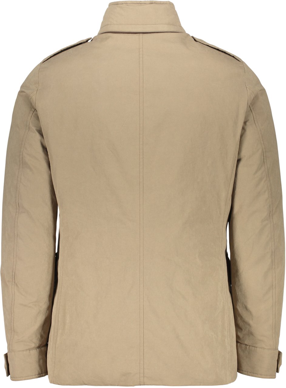 Moorer Casual beige jacket with elegant button closure Beige