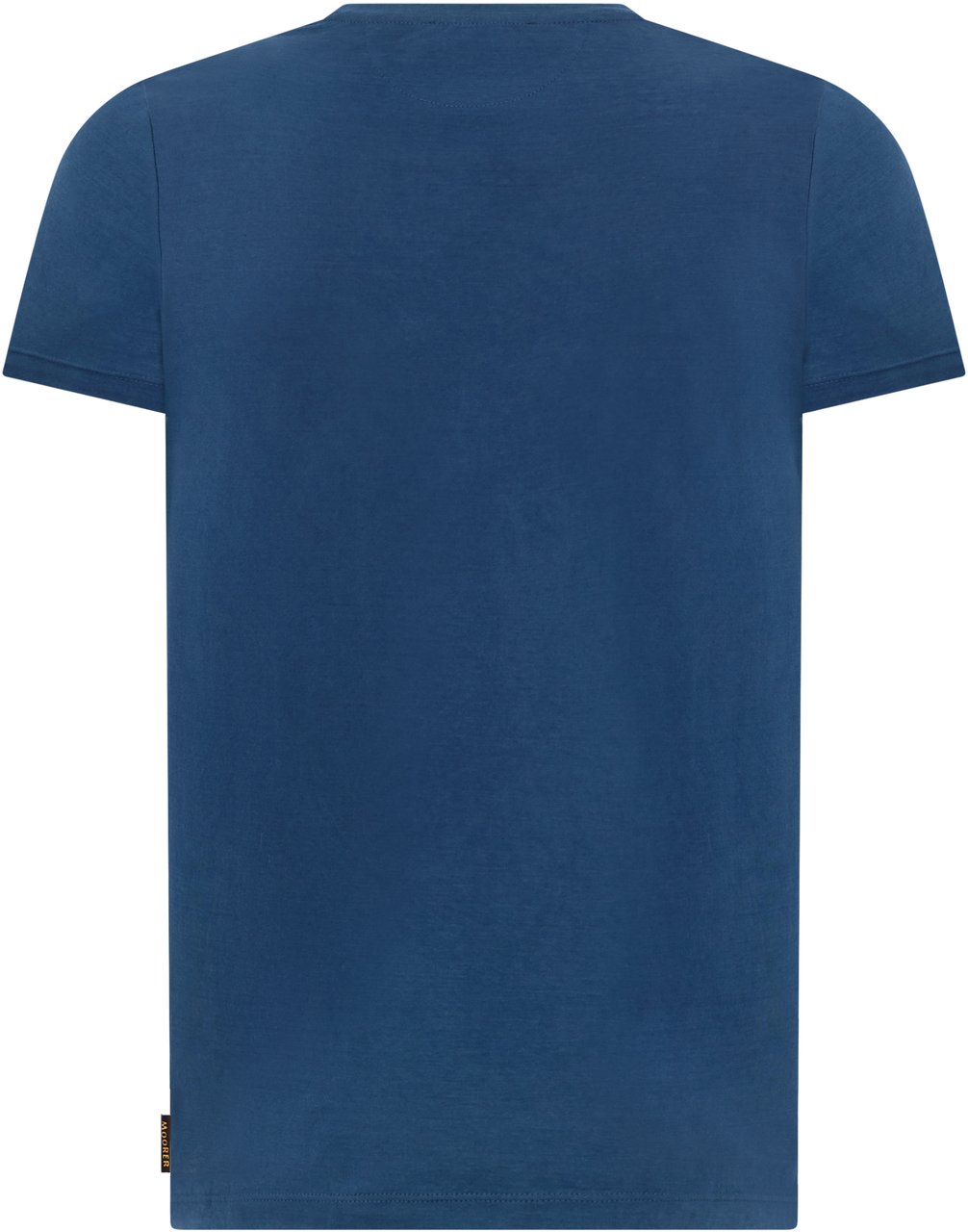 Moorer Cotton T-shirt Blauw