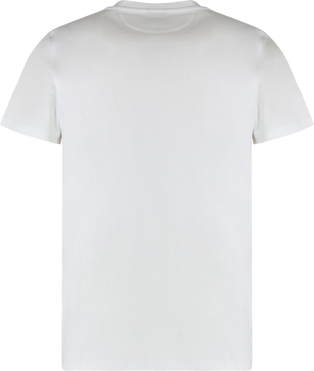 Moorer Crew neck cotton T-shirt Wit