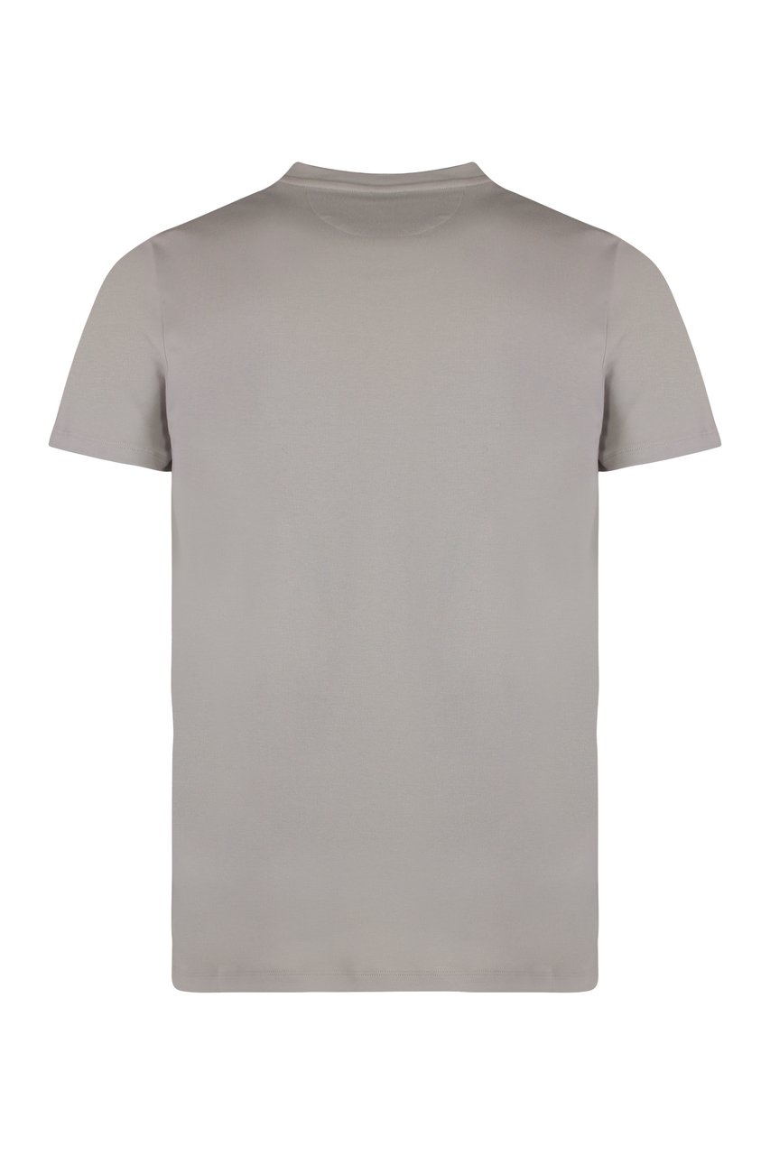 Moorer Bruzio cotton T-shirt Neutraal