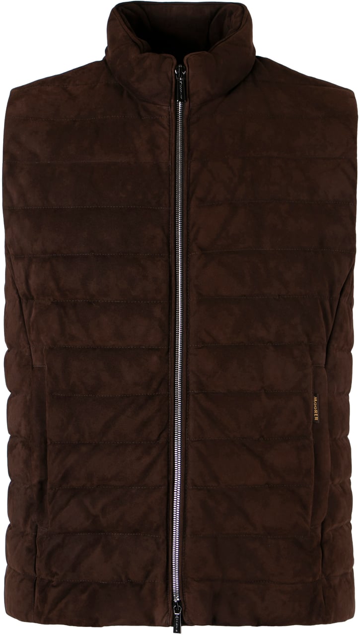 Moorer Calaf Padded bodywarmer Bruin