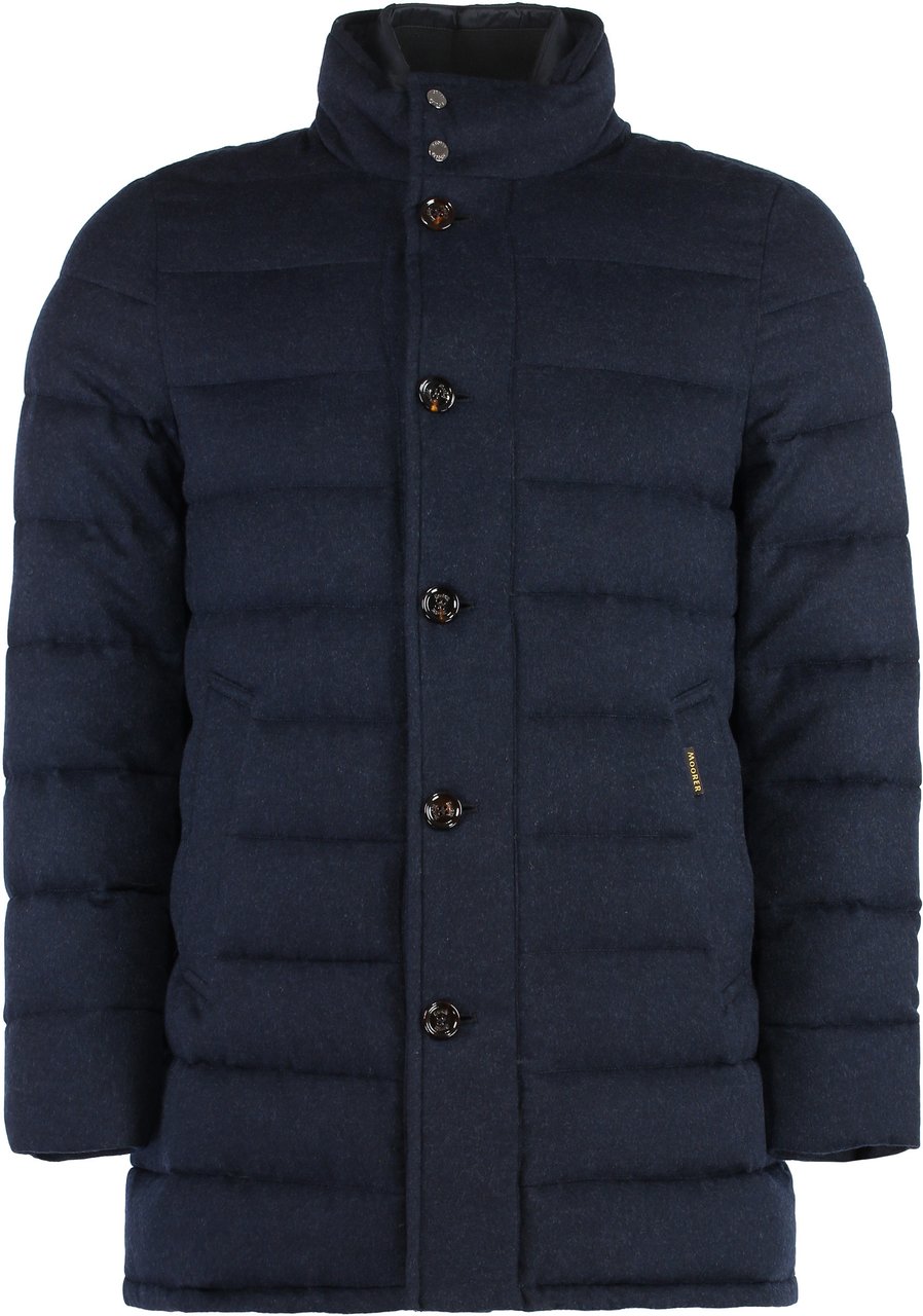 Moorer Calegari Cashmere down jacket Blauw