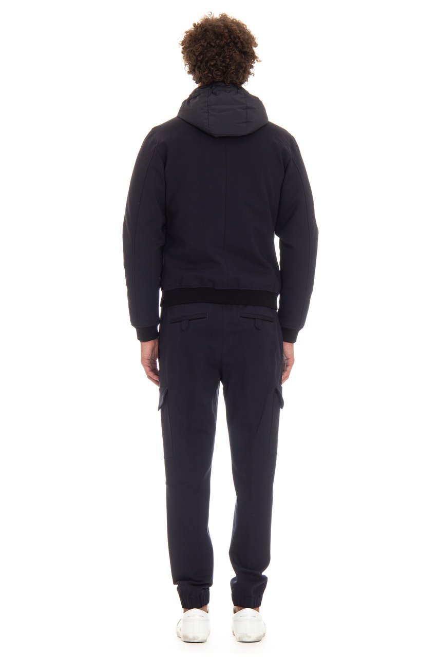 Moorer Active Jersey Viscose Bomber Down Jacket Zwart
