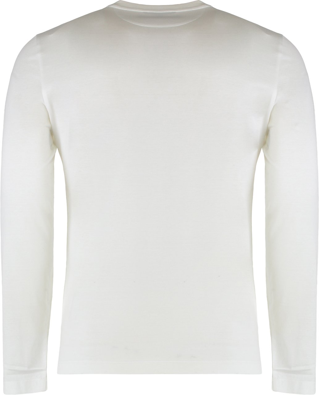 Moorer Long sleeve t-shirt in cotton blend Wit
