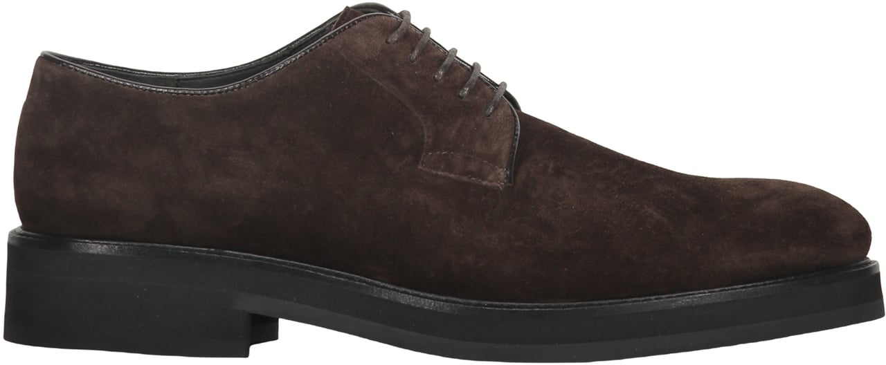 Moorer Elegant Suede Leather Shoes Brown Donkergrijs