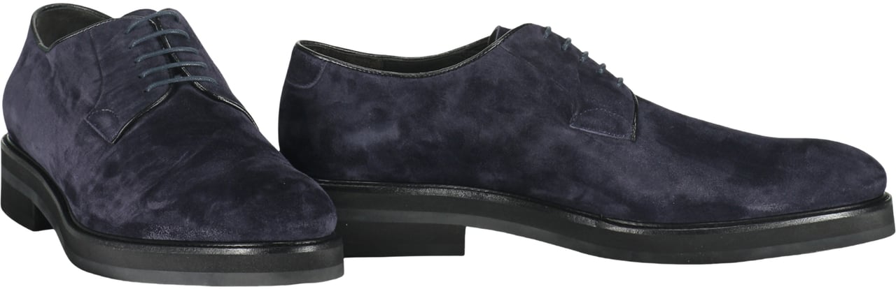 Moorer Elegant blue suede shoe Blauw