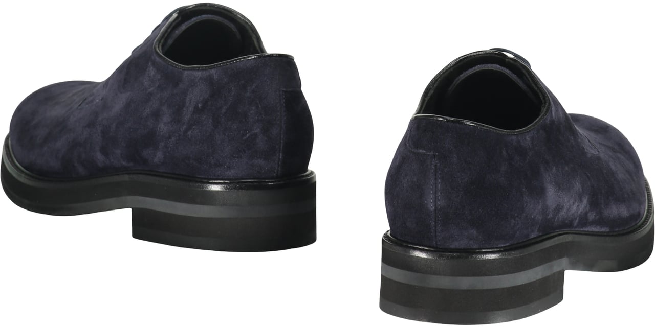 Moorer Elegant blue suede shoe Blauw