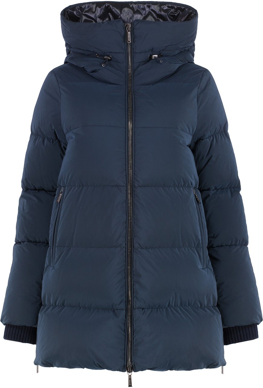 Moorer Carinzia hooded down jacket Blauw