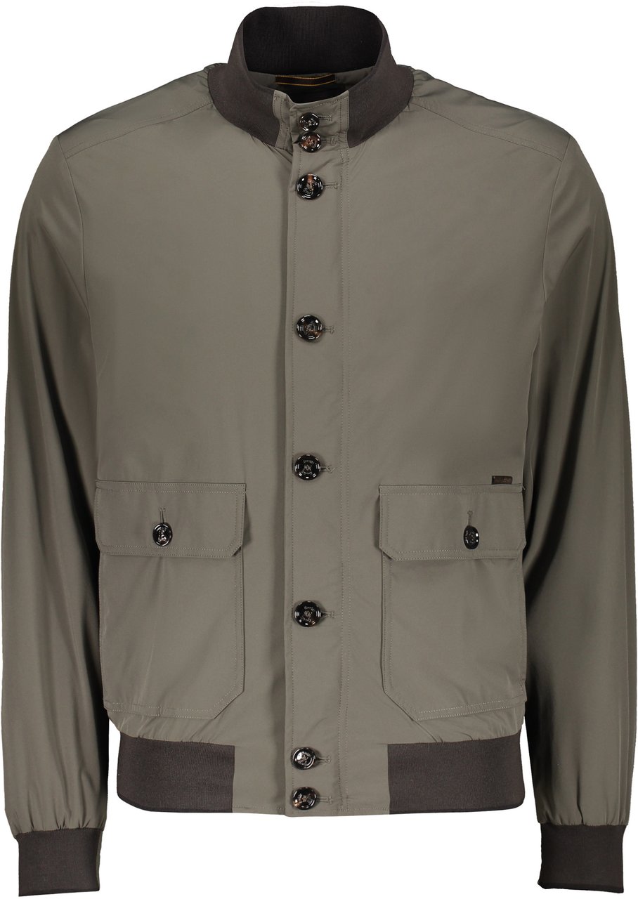 Moorer Bomber jacket in technical fabric Neutraal