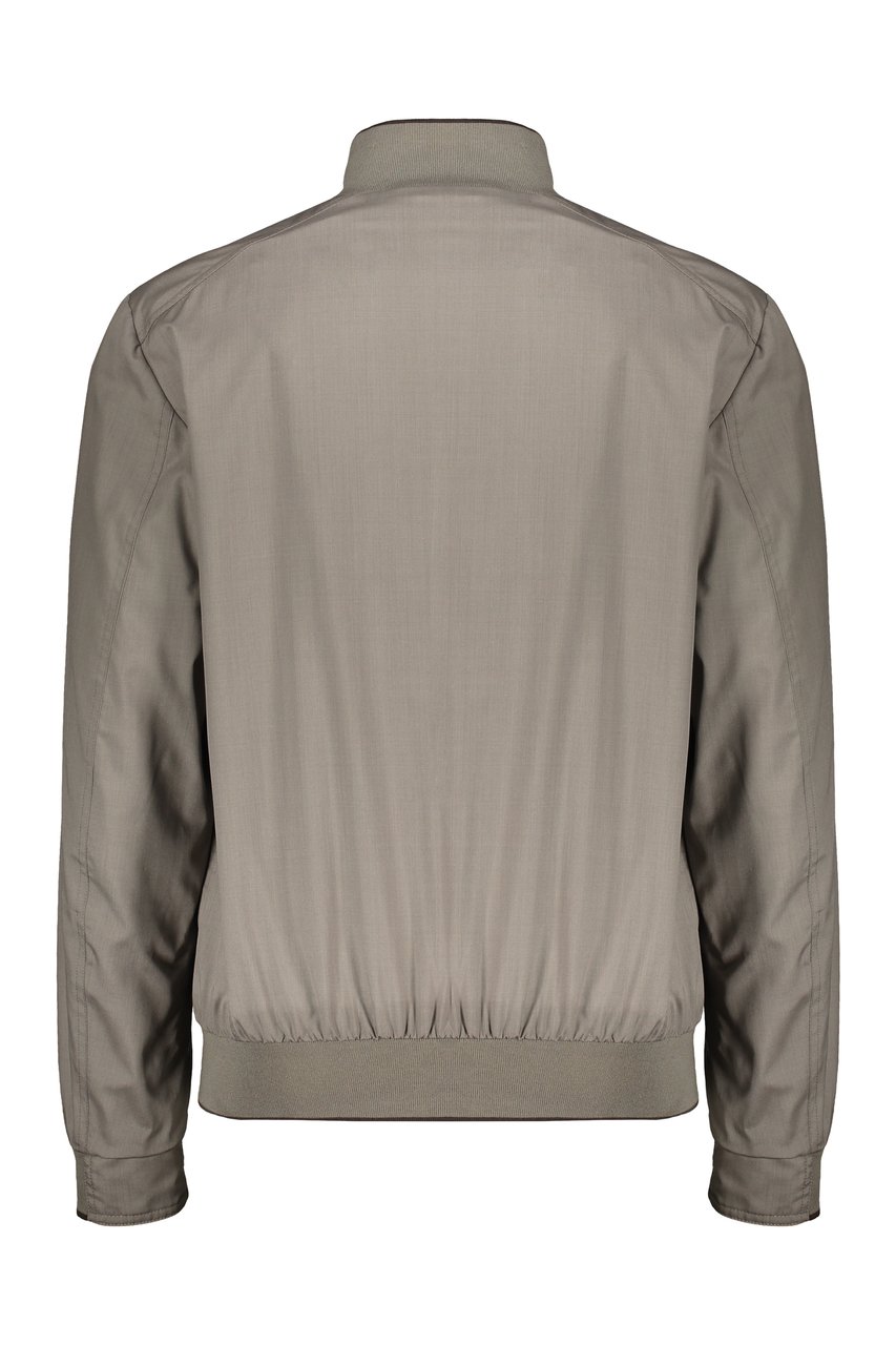 Moorer Bomber jacket in technical fabric Neutraal