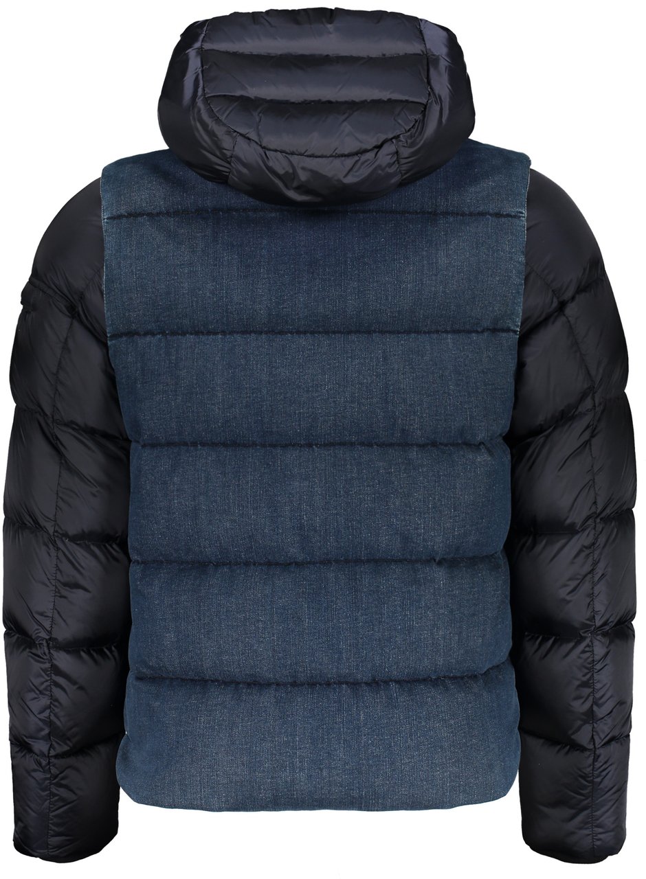 Moorer Down jacket with hood Blauw