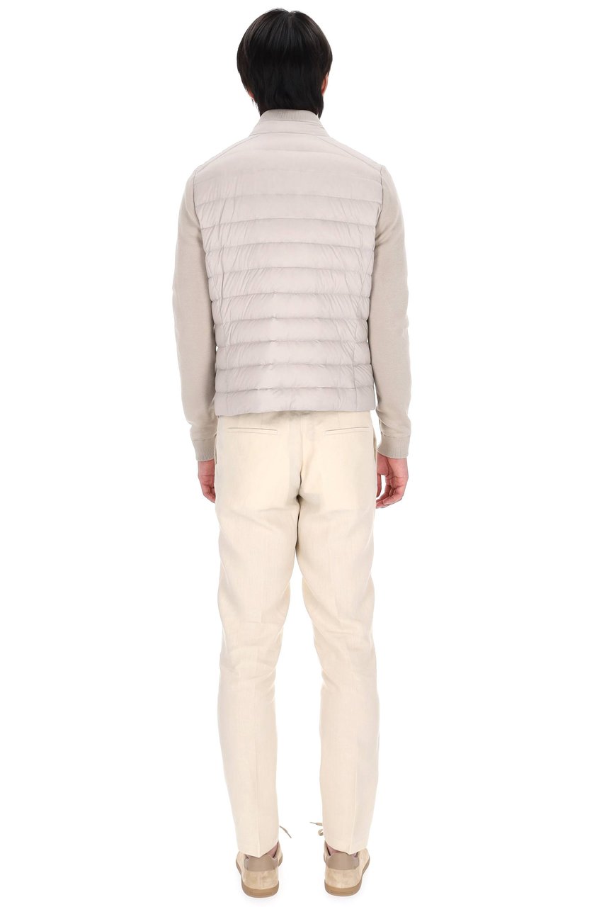 Moorer Cattaneo-S3r Knit Sleeves Down Jacket Neutraal
