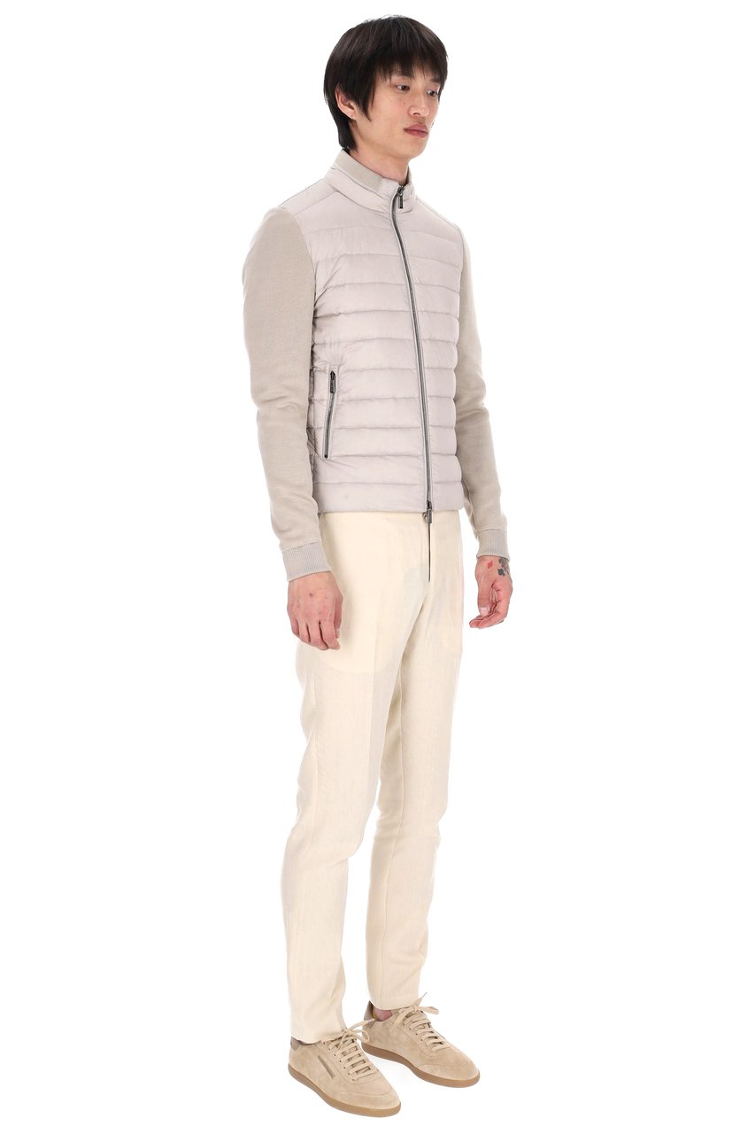 Moorer Cattaneo-S3r Knit Sleeves Down Jacket Neutraal