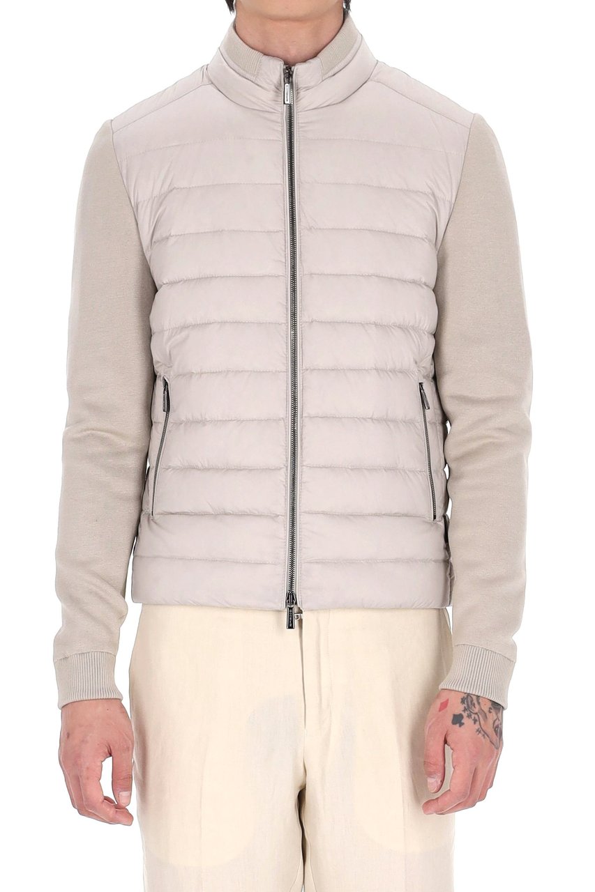 Moorer Cattaneo-S3r Knit Sleeves Down Jacket Neutraal