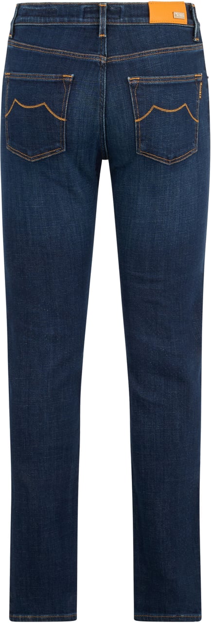 Moorer Dark denim jeans, classic and versatile fit. Navy