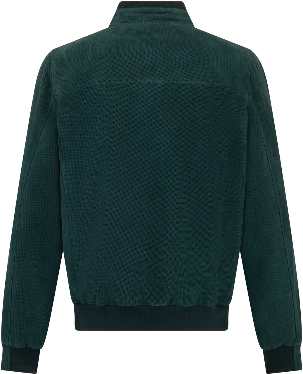 Moorer Modern bomber jacket petrol green. Groen
