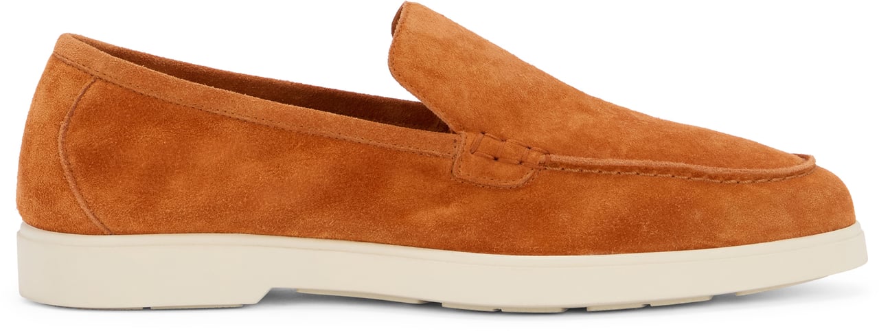 Moorer Slip-on shoes in orange color for a casual and refined style. Bruin