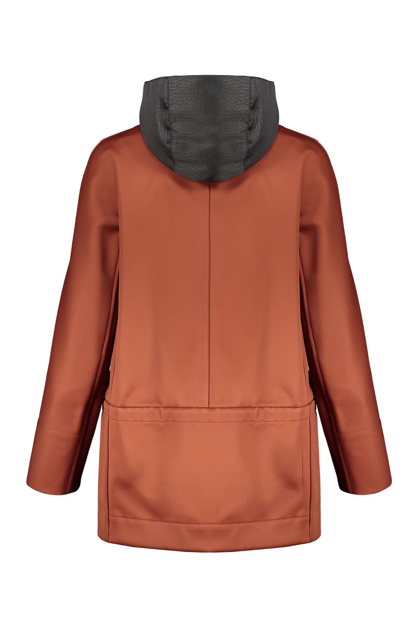 Moorer Double-breasted wool coat Zwart