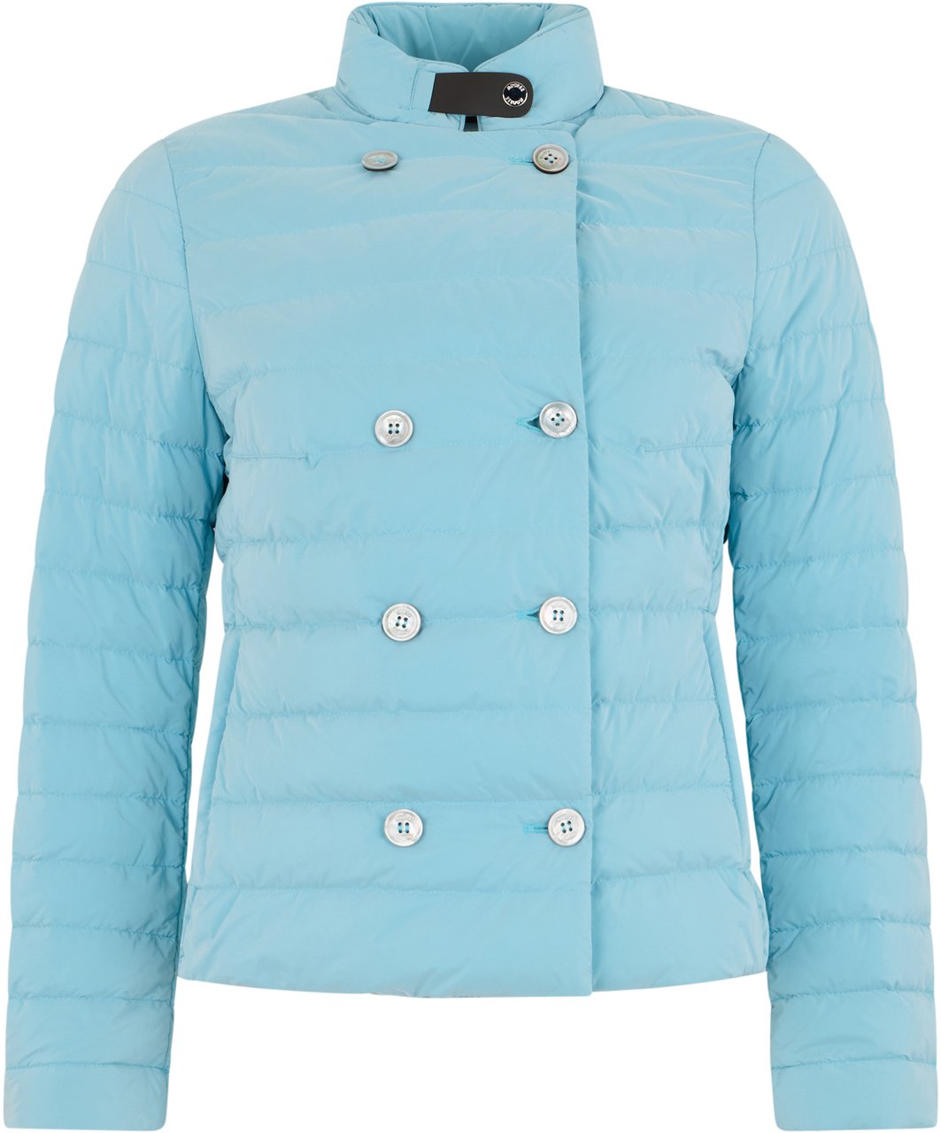 Moorer Blue jacket with elegant buttons Blauw
