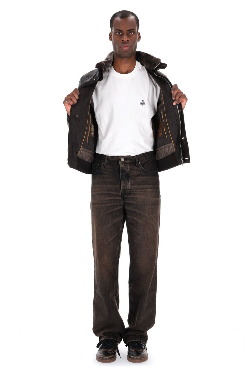 Moorer Cleros-P1 Goatskin Bomber Jacket Zwart