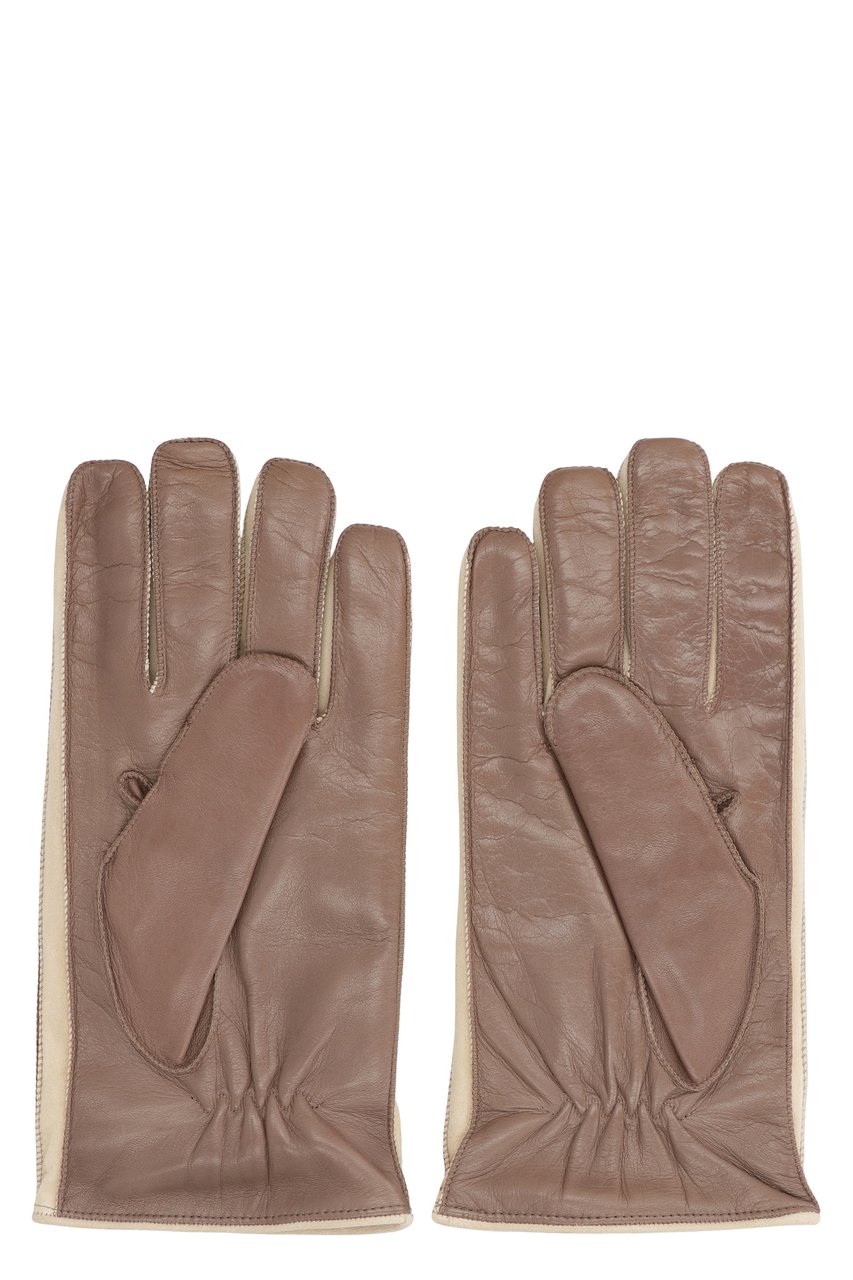 Moorer Clifton leather gloves Bruin