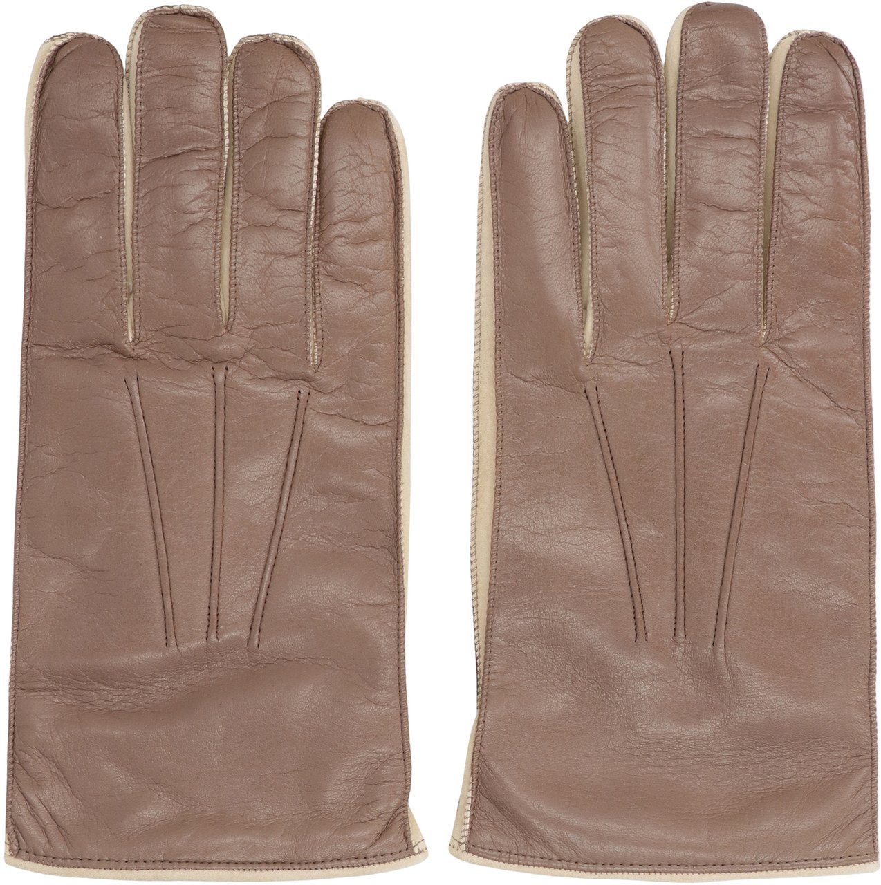 Moorer Clifton leather gloves Bruin