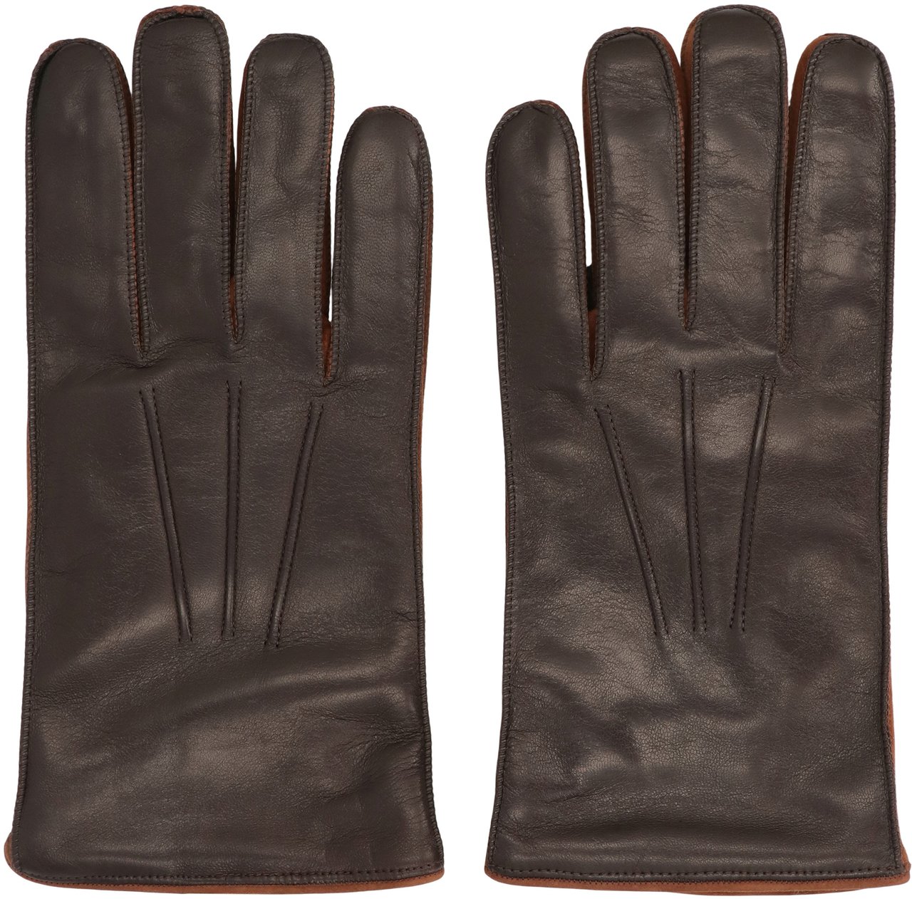 Moorer Clifton leather gloves Bruin