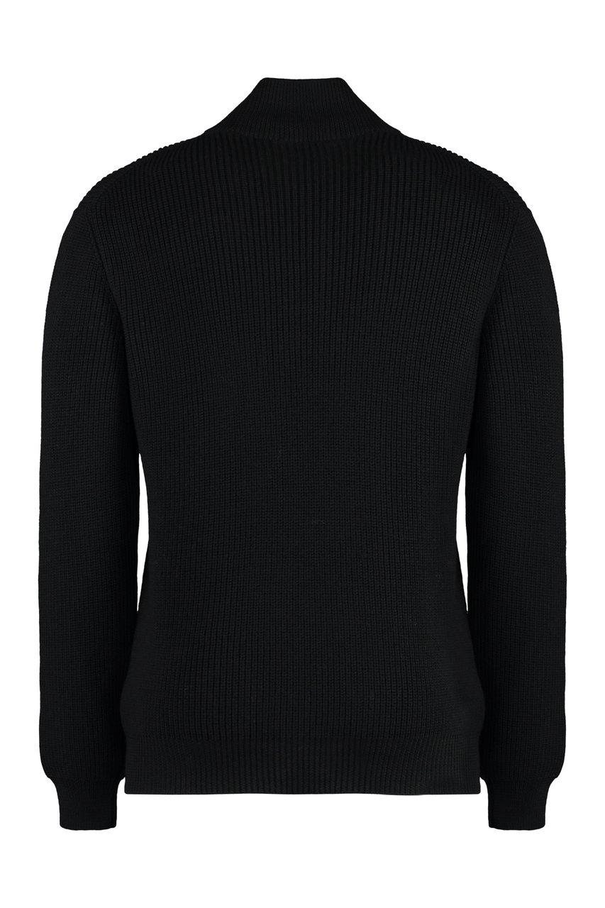 Moorer Cloud turtleneck wool pullover Zwart