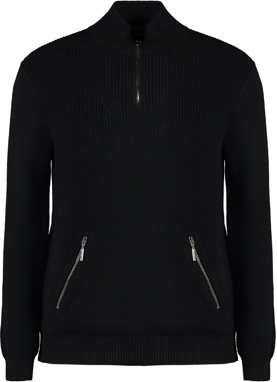 Moorer Cloud turtleneck wool pullover Zwart