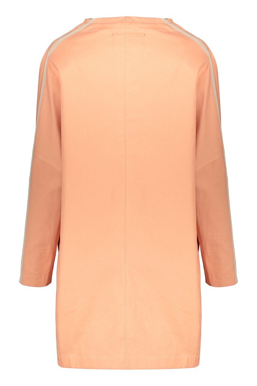 Moorer Button-front cotton jacket Neutraal