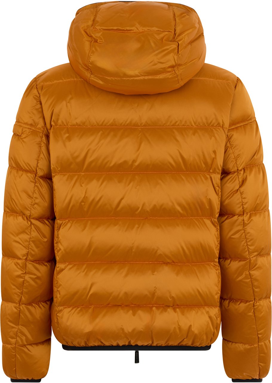 Moorer Orange Padded Modern Sports Jacket Oranje