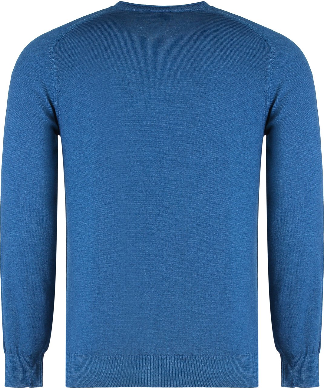 Moorer Crew neck sweater in wool Blauw