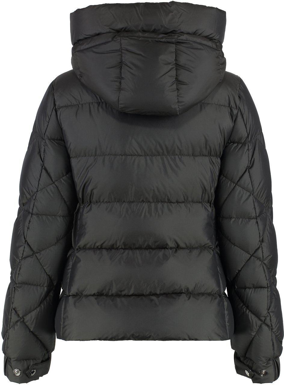Moorer Collina Hooded short down jacket Zwart