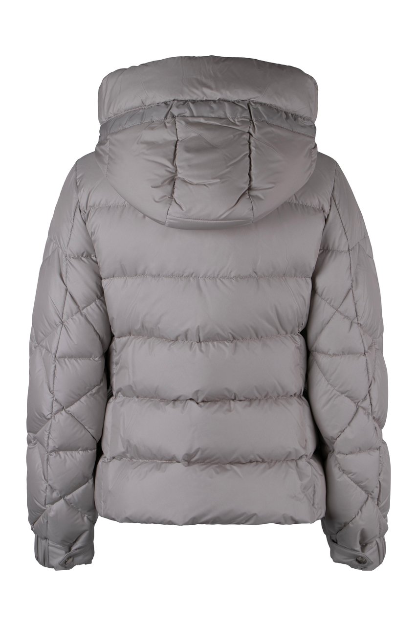 Moorer Collina Hooded short down jacket Neutraal