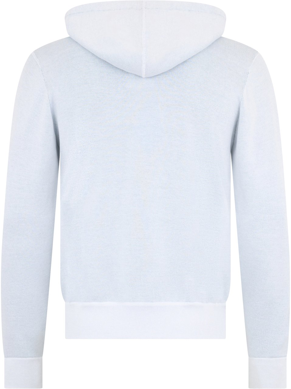 Moorer White hoodie with zipper in casual and elegant design. Wit