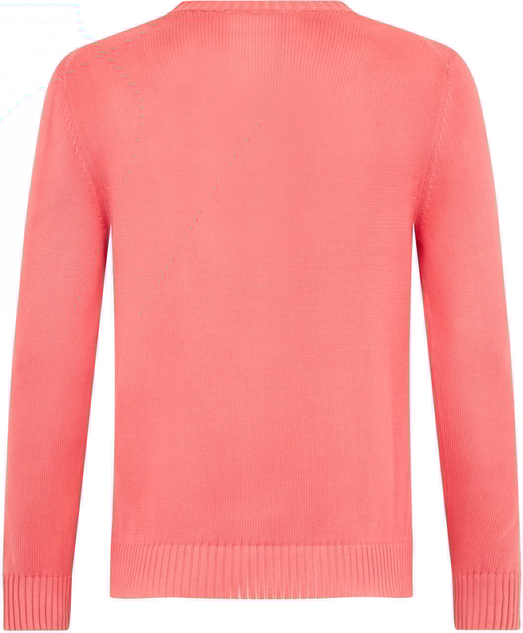 Moorer Salmon-colored versatile sweater for any occasion. Rood