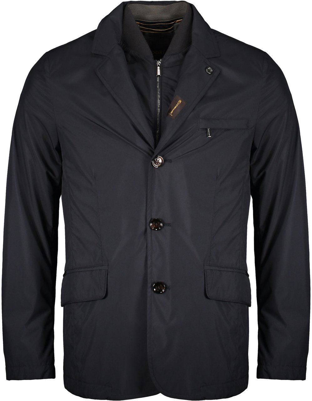 Moorer Technical fabric waterproof jacket Blauw