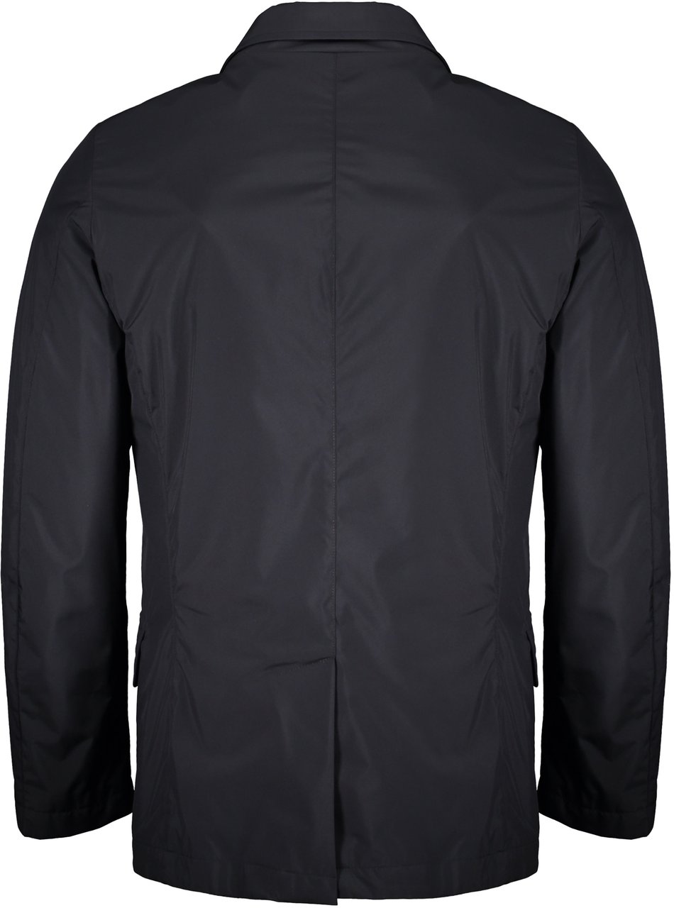 Moorer Technical fabric waterproof jacket Blauw
