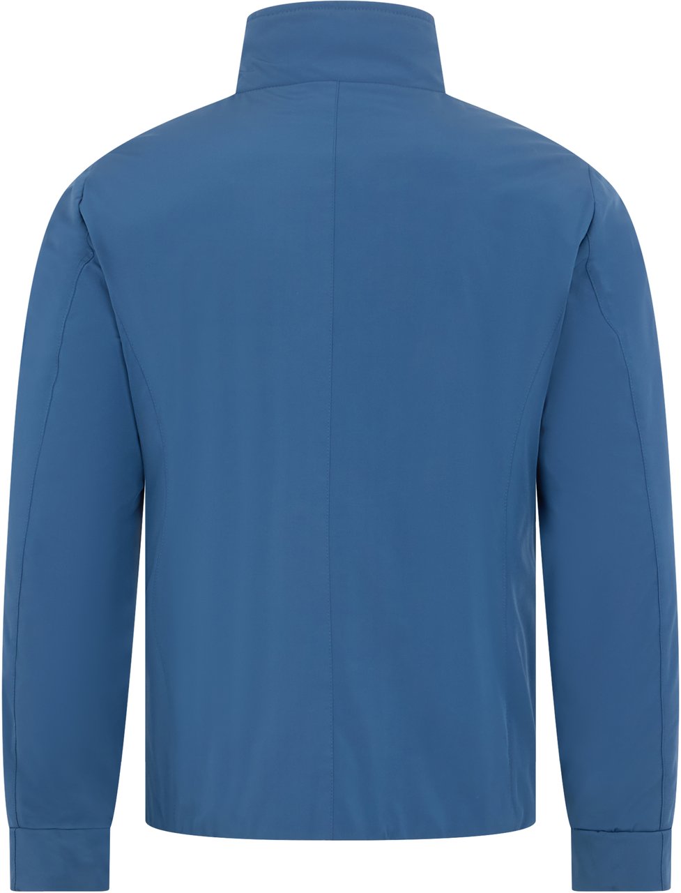 Moorer Blue padded jacket with casual and versatile design. Blauw