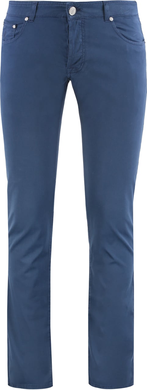 Moorer Credi slim fit trousers Blauw