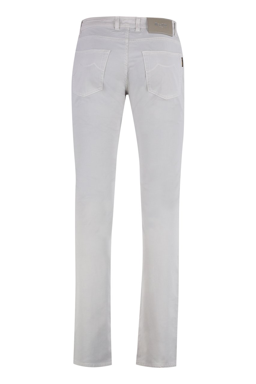 Moorer Credi slim fit trousers Neutraal
