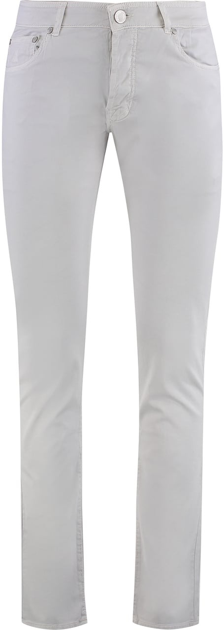 Moorer Credi slim fit trousers Neutraal