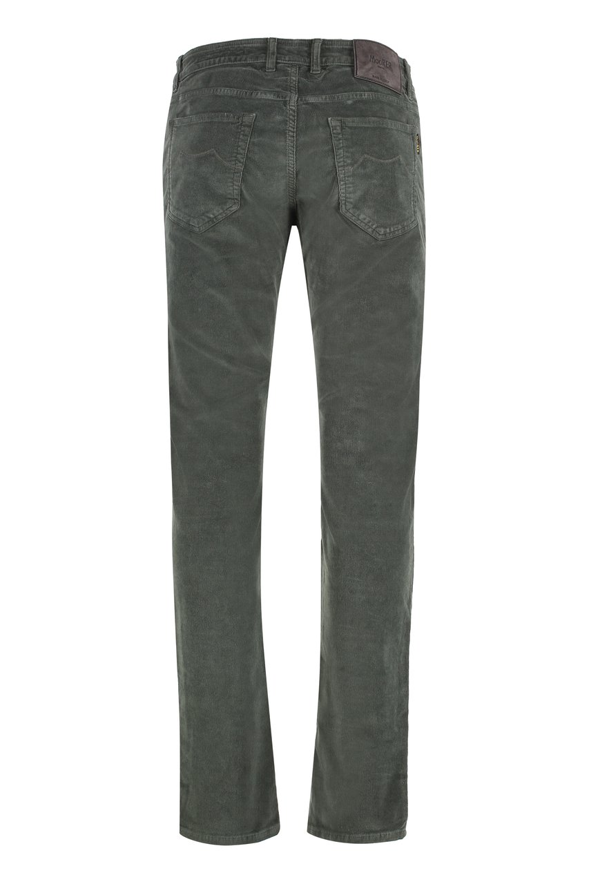 Moorer Credi corduroy trousers Groen
