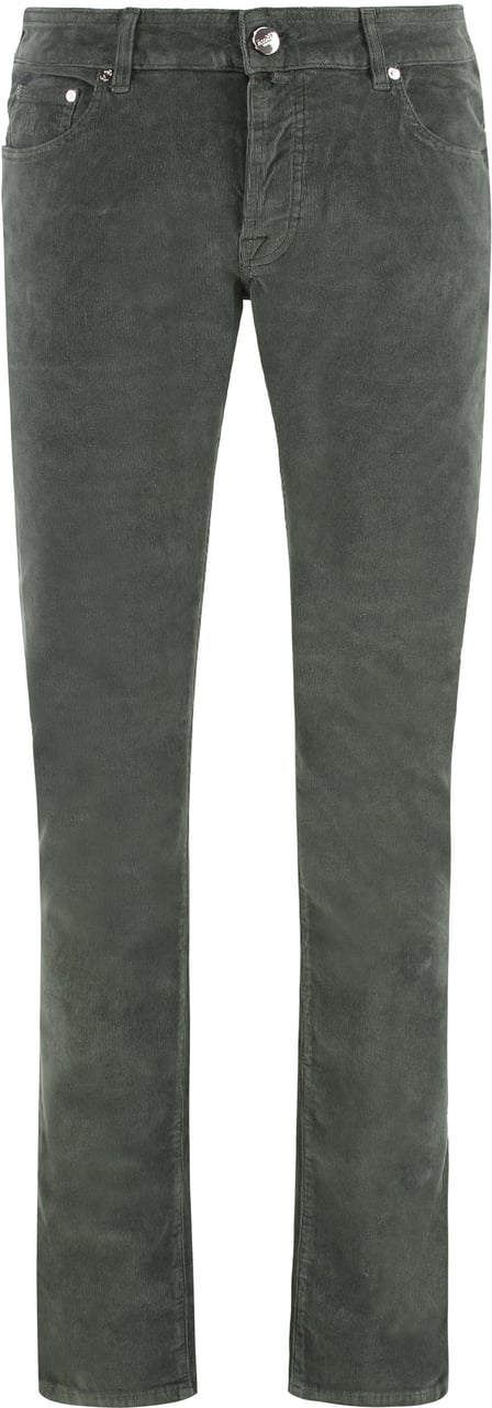 Moorer Credi corduroy trousers Groen