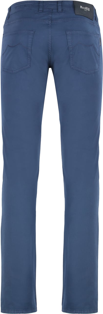 Moorer Credi slim fit trousers Blauw