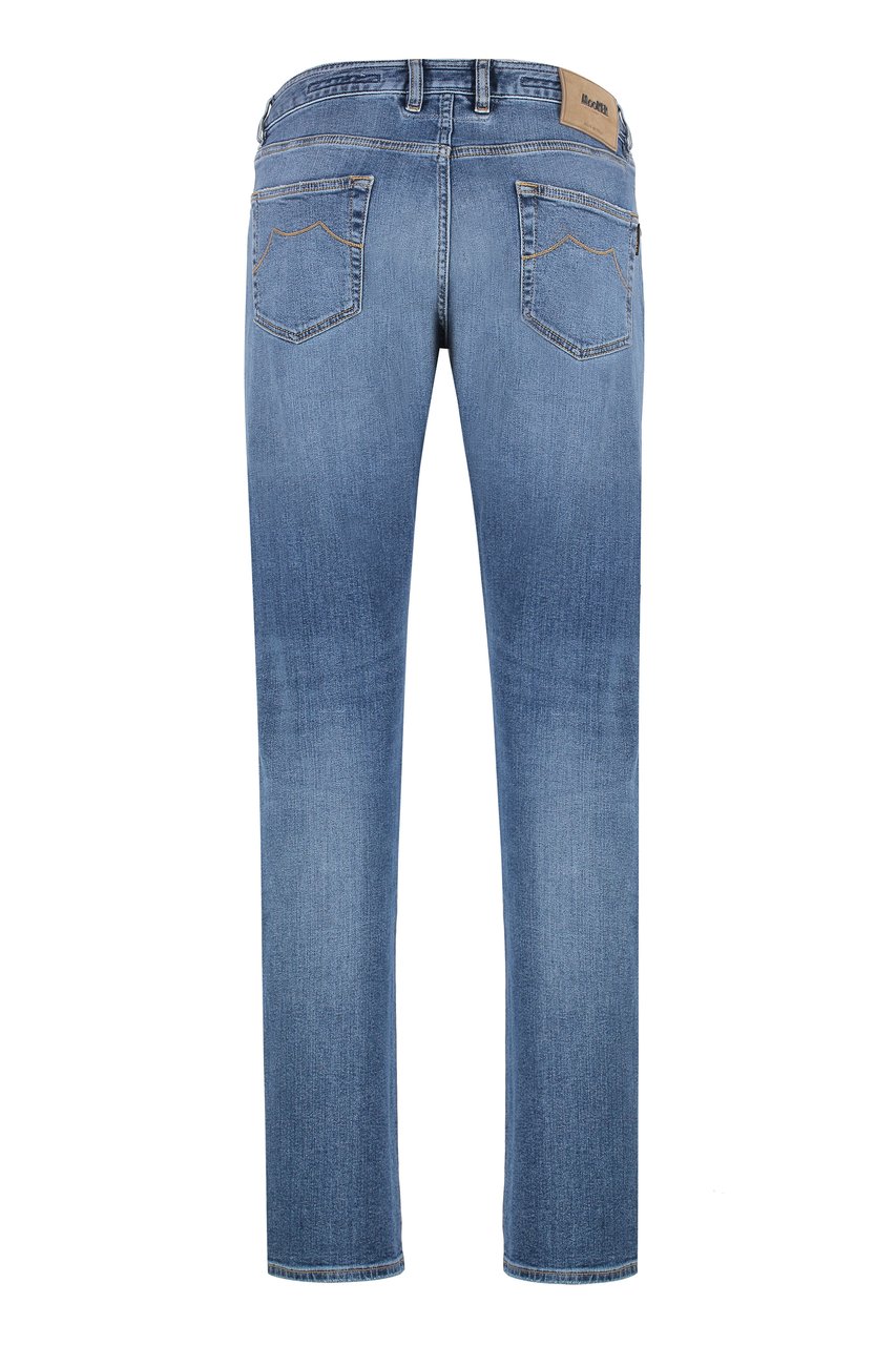 Moorer Credi slim fit jeans Blauw