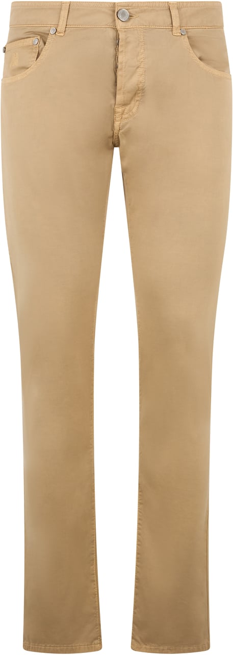 Moorer Beige pants with a minimal and casual style. Beige