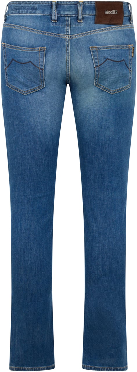 Moorer Straight men jeans Blauw